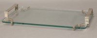 Lot 124 - An Art Deco chrome-mounted tray