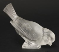 Lot 158 - A Lalique 'Moineau Hardi' paperweight