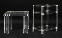 Lot 594 - A Lucite side table