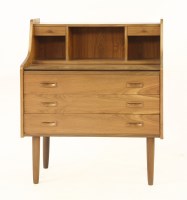 Lot 443 - A Danish teak desk/dressing table