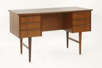 Lot 595 - A Danish teak desk