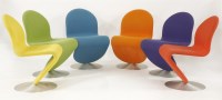 Lot 499 - A set of six System 123 chairs