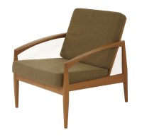 Lot 474 - A teak armchair