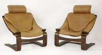 Lot 627 - A pair of 'Kroken' cantilever armchairs