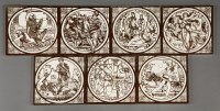 Lot 29 - Seven Minton tiles
