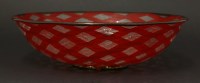 Lot 558 - An Italian Murano clear glass bowl