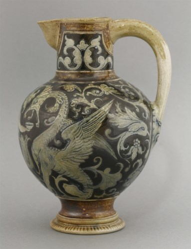 Lot 36 - R W Martin & Brothers stoneware ewer