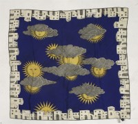 Lot 511 - A Fornasetti 'Soli E Lune' silk scarf