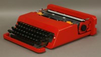 Lot 517 - An Olivetti Valentine typewriter
