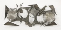 Lot 415 - A Danish polished steel wall sculpture