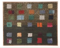 Lot 593 - A felt multicolour panel