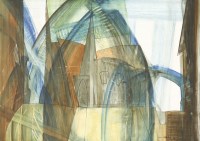 Lot 352 - John Scanes (1928-2004)
'CITY CHURCH 3'
Signed and dated l.r.