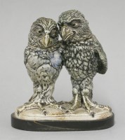 Lot 42 - R W Martin & Brothers double bird glazed stoneware jar and cover