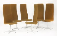 Lot 631 - A set of six 'Oxford' high back chairs