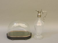 Lot 1323 - A Victorian glass dome