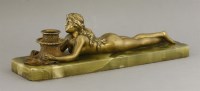Lot 99 - An Art Deco bronze lamp base