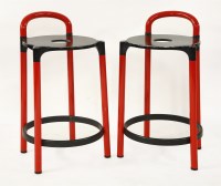 Lot 614 - A pair of Italian bar stools