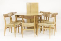 Lot 506 - A set of six Model CH23 dining chairs