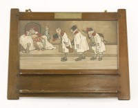 Lot 50 - A beechwood pipe rack