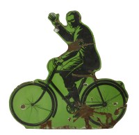 Lot 106 - A Raleigh enamelled advertising sign