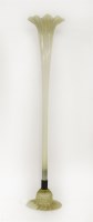 Lot 73 - A large vaseline glass conservatory lily Vase