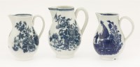 Lot 19 - Three Worcester sparrow beak Jugs