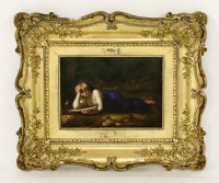 Lot 65 - A Meissen porcelain Plaque