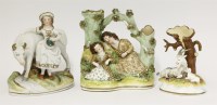Lot 51 - A Staffordshire pottery Spill Vase