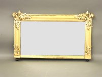Lot 631 - An early Victorian gilt overmantel mirror