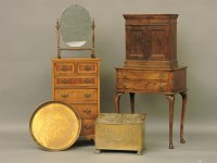 Lot 688 - A narrow chest of drawers