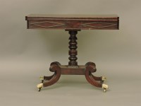 Lot 668 - A 19th century mahogany card table