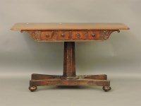 Lot 595 - An early Victorian mahogany library table
