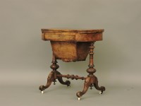 Lot 702 - A Victorian burr walnut and inlaid games table