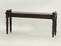 Lot 678 - A Victorian walnut window seat