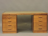Lot 653 - A large 1950s Waring and Gillows desk