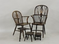Lot 601 - Two Windsor armchairs