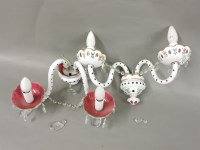 Lot 505 - A Venetian coloured glass six branch electrolier