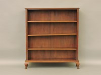 Lot 590 - An Edwardian mahogany open bookcase