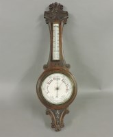 Lot 508 - A late Victorian aneroid barometer