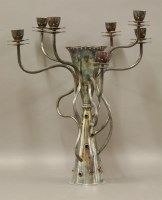 Lot 563 - A silver-plated 'Simon' candelabra