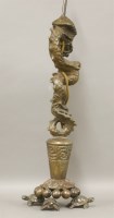 Lot 573 - A dragon table lamp