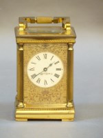 Lot 233 - A Mappin & Webb modern carriage timepiece