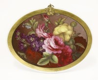 Lot 42 - A Coalport oval porcelain Plaque