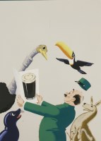 Lot 94 - John Gilroy (1898-1985)
A DESIGN FOR A GUINNESS POSTER
Gouache
51.5 x 37.5cm