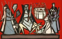 Lot 177 - Margaret Traherne (1919-2006)
'ENTRY INTO JERUSALEM'
Signed verso