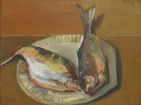 Lot 178 - Lucette de la Fougère (1921-2010)
STILL LIFE OF FISH ON A PLATE
Signed t.r.