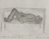 Lot 93 - Laurence Stephen Lowry RA (1887-1976)
'FIGURE ON A BENCH II'
Signed