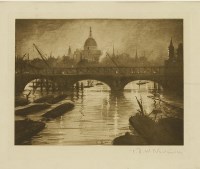 Lot 81 - Christopher Richard Wynne Nevinson (1889-1946)
THE THAMES AT WATERLOO BRIDGE
Photogravure