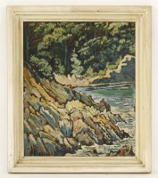 Lot 192 - Tomás Harris (1908-1964)
A ROCKY SHORELINE;
LANDSCAPE SKETCH verso