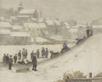 Lot 97 - John Rankine Barclay (1884-1962)
SNOW SCENE WITH CHILDREN SLEDGING
Signed l.r.